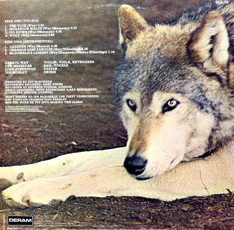 DARRYL WAY'S WOLF, Canis Lupus (Deram; SDL14, UK 1973, Gatefold) LP VG/VG+ - Image 2