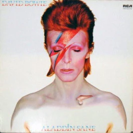 DAVID BOWIE, Aladdin Sane (RCA Black / Silver BIEM/GEMA box; NL 83890, Germany 1981 Reissue, Single Sleeve) LP VG/VG