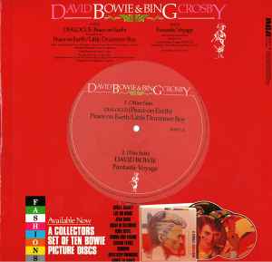 DAVID BOWIE & BING CROSBY , Peace On Earth / Little Drummer Boy  (RCA; BOWT 12, UK 1982 Reissue, Die Cut Sleeve, oversize/large labels) 12" EP VG/VG+ - Image 2