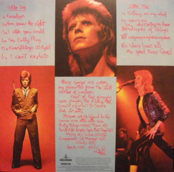 DAVID BOWIE, Pinups (Parlophone; 0825646289424, UK 2016 Reissue, Insert, 180 Gram Vinyl) LP VG+/VG+ - Image 2