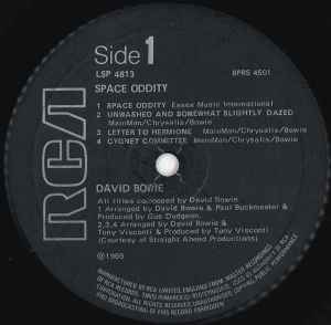 DAVID BOWIE, Space Oddity (RCA Black; LSP-4813, UK 1980s Reissue, Poster, Mainman Logo On Rear Of Sleeve) LP G+/VG+ - Image 3