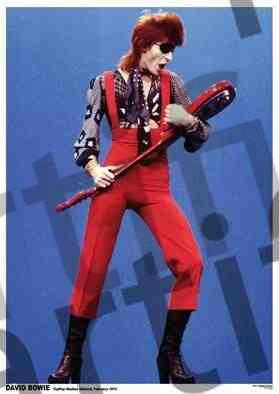 DAVID BOWIE TOPPOP STUDIOS HOLLAND, FEBRUARY 1974, Poster (84.1cm x 59.4cm; , UK ) Accessories NEW/NEW