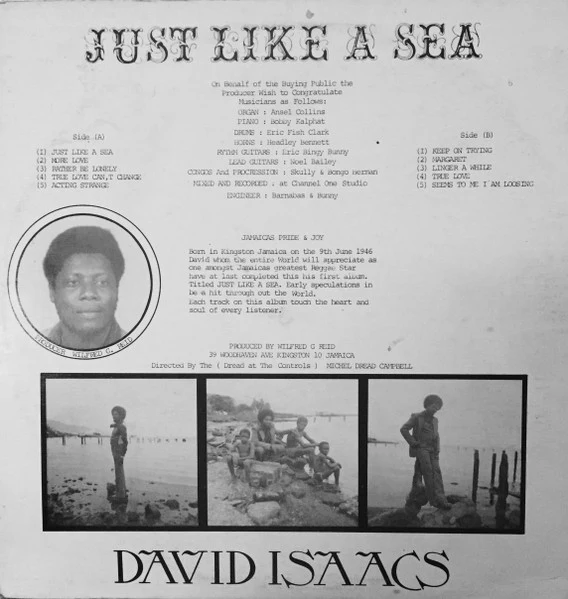 DAVID ISAACS, Just Like A Sea (Steppers; , Jamaica 1970s, Cardboard sleeve) LP VG/G - Image 2