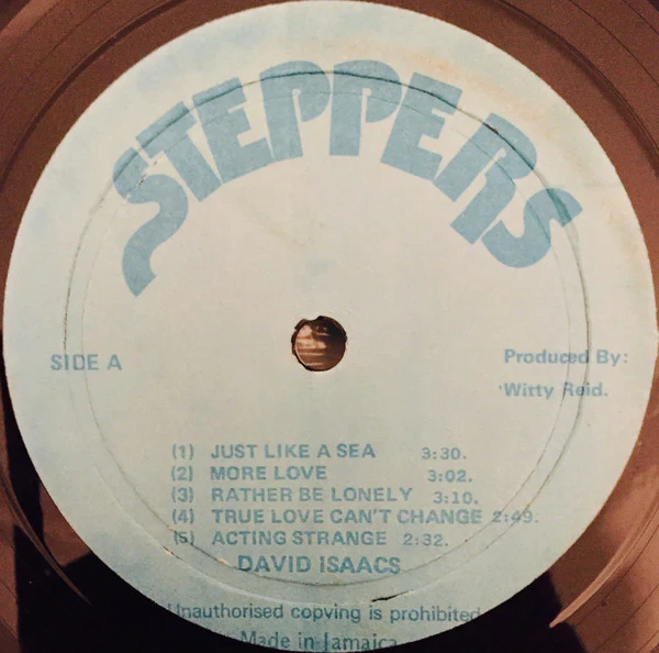 DAVID ISAACS, Just Like A Sea (Steppers; , Jamaica 1970s, Cardboard sleeve) LP VG/G - Image 3