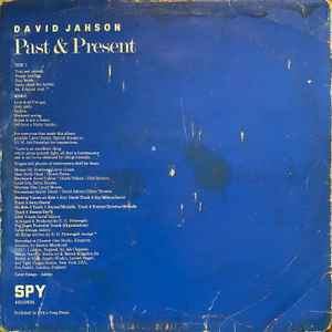 DAVID JAHSON, Past and Present (Spy; SPY 100 LP, UK 1982) LP VG/VG+ - Image 2