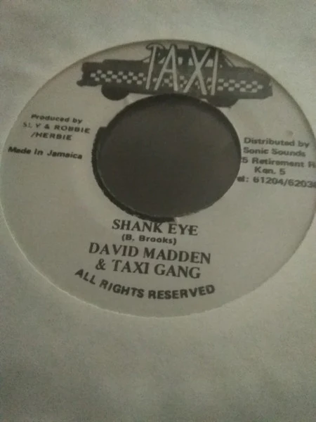 DAVID MADDEN & THE TAXI GANG, Shank Eye (Taxi; , Jamaica 1980s) 7" /VG