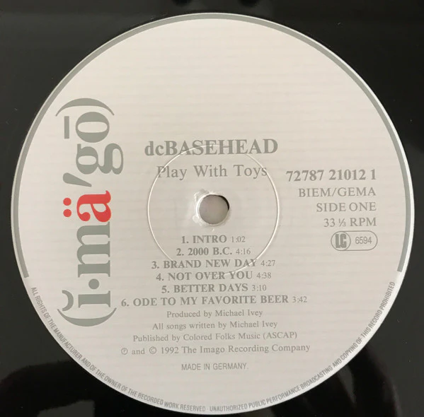 DCBASEHEAD, Play With Toys (Imago; 72787 21012 1, Europe 1992) LP VG/G+ - Image 3