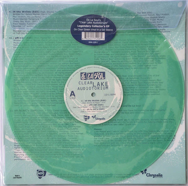 DE LA SOUL, Clear Lake Audiotorium (AOI Records; RMM-329-1, USA & Europe 2025 Reissue, Gel Filled PVC Sleeve, Insert) 12" EP VG+/VG+ - Image 2