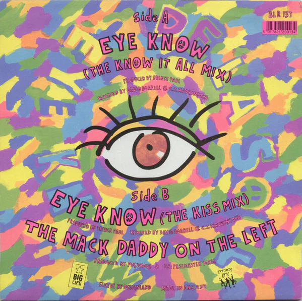 DE LA SOUL, Eye Know/ The Mack daddy On The Left (Big Life; BLR 13T, UK 1989, Picture Sleeve) 12" VG/VG - Image 2