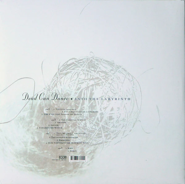 DEAD CAN DANCE, Into The Labyrinth (4AD; DAD 3621, UK, Europe & US 2019 Reissue, Gatefold) 2xLP NEW/NEW - Image 2