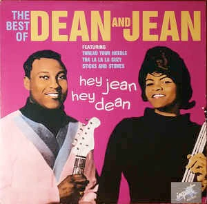 DEAN & JEAN, Hey Jean, Hey Dean - The Best Of Dean & Jean (Impact Records; ACT 009, UK 1986) LP VG/VG+