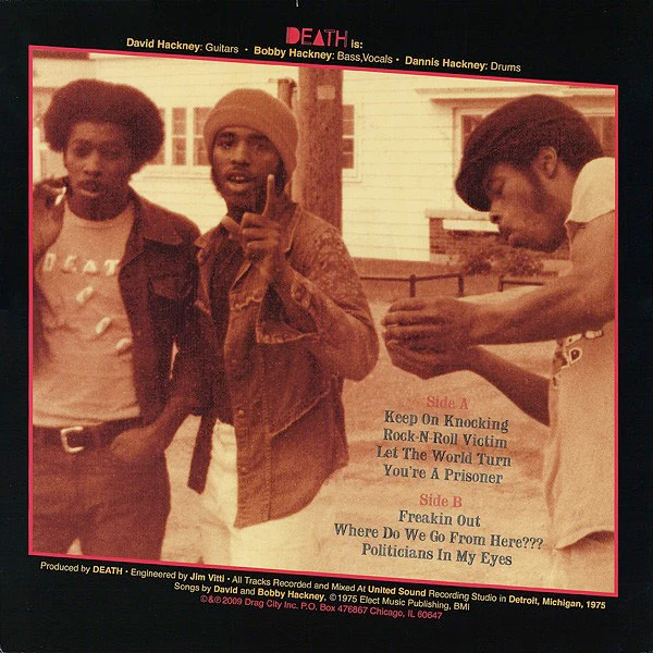 DEATH, ...For The Whole World To See (Drag City; DC387, US 2009 Reissue, Insert) LP VG+/VG+ - Image 2