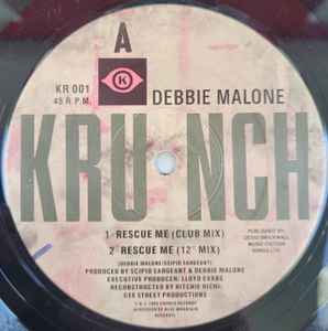 DEBBIE MALONE, Rescue Me (Club/12"/Dance/Dub mixes) (Krunch ; KR 001, UK 1989, Die Cut Company Sleeve) 12" VG/VG - Image 3
