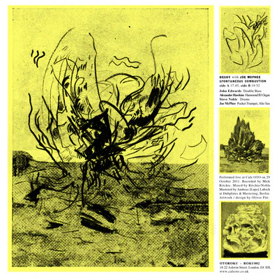 DECOY WITH JOE MCPHEE, Spontaneous Combustion (Otoroku; ROKU002, UK 2013, Picture Sleeve, Inner, Recorded At Cafe OTO) LP VG+/VG+ - Image 2