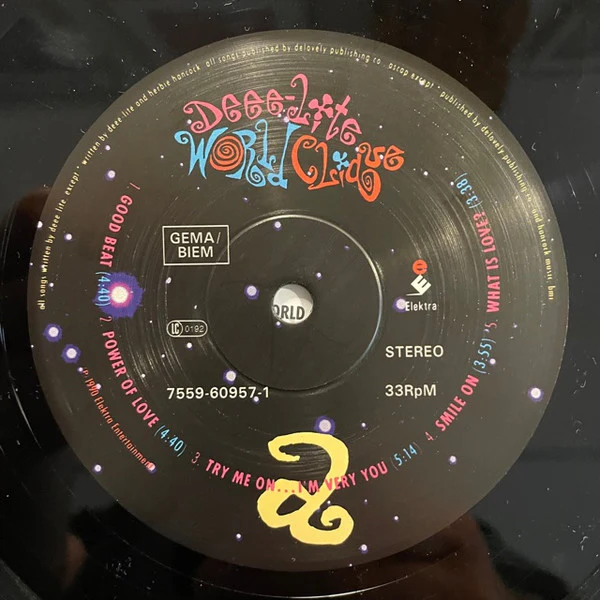 DEEE-LITE, World Clique (Elektra; 7559-60957-1, Europe 1990, Inner) LP VG+/VG - Image 3