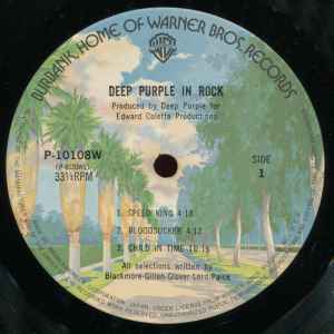 DEEP PURPLE, In Rock (Warner Bros. Records; P-10108W, Japan 1976 Reissue, Pasteback Gatefold, NO Obi) LP VG+/VG+ - Image 3