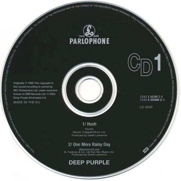 DEEP PURPLE, Singles Collection 68/76 (EMI; 7243 5 50389 2 0, UK & Europe 2002, Box Set) 11xCD VG+/VG+ - Image 2