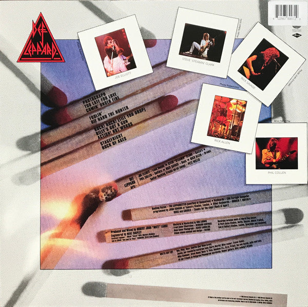 DEF LEPPARD, Pyromania - 40th Anniversary Edition (Universal Music Recordings; 5839888,  , Gatefold, 2 Inners, Blue and Yellow 180g Vinyl) 2xLP EX/EX - Image 2