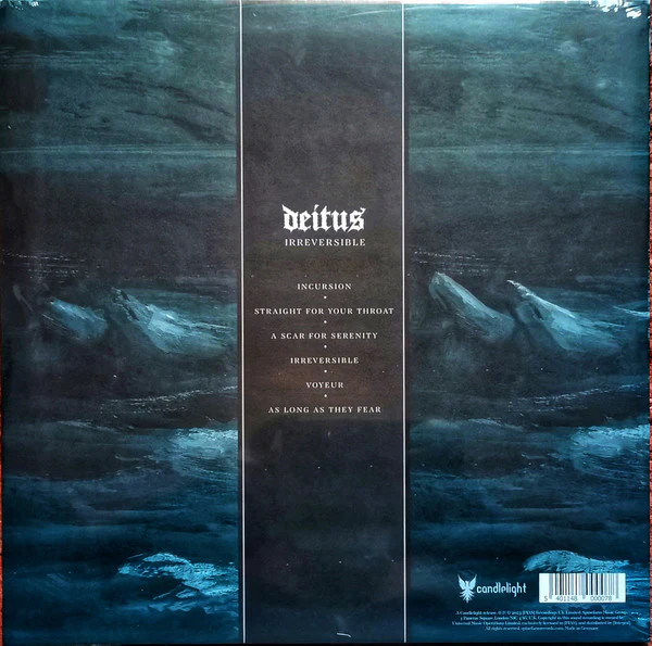 DEITUS, Irreversible (Candlelight Records; CNDL800007P, UK 2023, Black Inner & Insert, Green Vinyl) LP EX/VG+ - Image 2