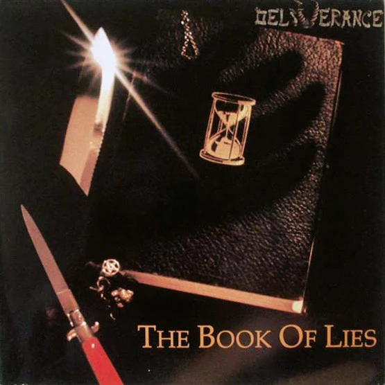 DELIVERANCE, The Book Of Lies (Metalworks; VOV 679, UK 1990, Inner) LP VG/VG