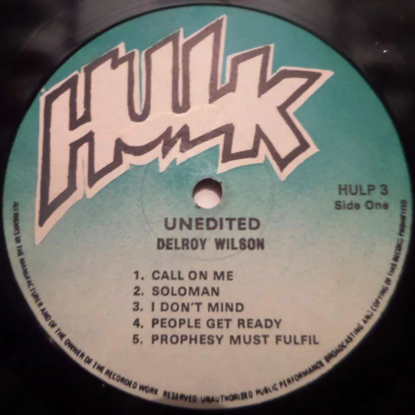 DELROY WILSON, Unedited (Hulk; HULP3, UK 1970) LP G+/G+ - Image 3