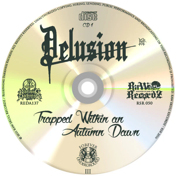 DELUSION, Trapped Within An Autumn Dawn (Redefining Darkness Records; REDA137, USA & Europe 2021), SALE - Up to 50% Off the Original Price 2xCD VG+/VG+ - Image 3