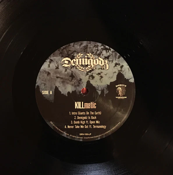 DEMIGODZ, KILLmatic (Dirty Version Records; DRV-105-LP, US 2013) 2xLP VG+/G+ - Image 3