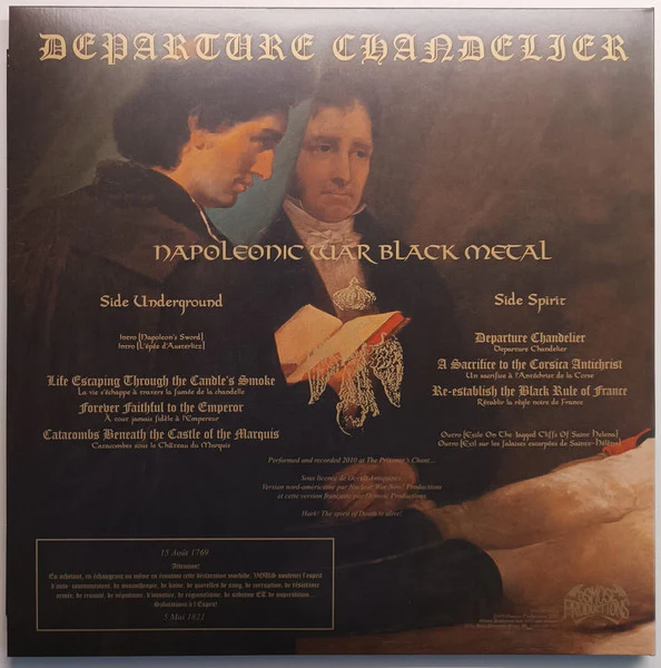 DEPARTURE CHANDELIER, Antichrist Rise To Power (Osmose Productions; OPLP496, France 2023 Reissue, Gatefold, Poster, 180 Gram Bone Vinyl, feat Dominick Fernow aka Prurient / Vatican Shadow) LP VG+/VG+ - Image 2