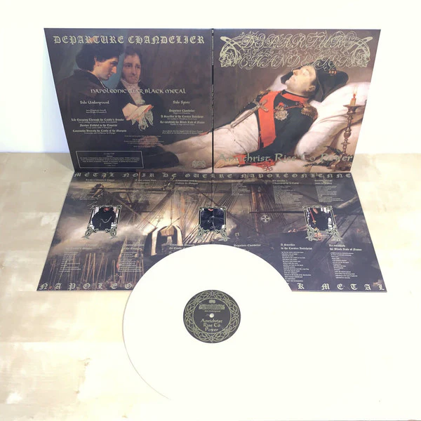 DEPARTURE CHANDELIER, Antichrist Rise To Power (Osmose Productions; OPLP496, France 2023 Reissue, Gatefold, Poster, 180 Gram Bone Vinyl, feat Dominick Fernow aka Prurient / Vatican Shadow) LP VG+/VG+ - Image 3