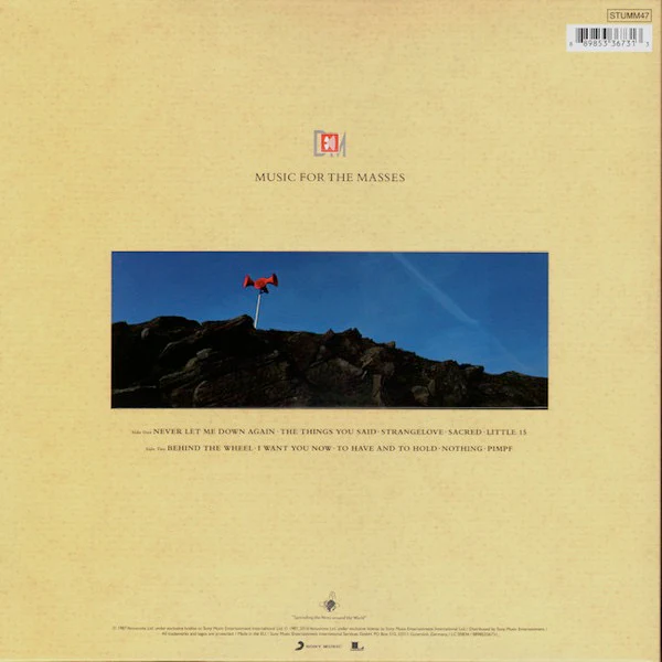 DEPECHE MODE, Music For The Masses (Mute; STUMM47, Europe 2016 Reissue, Embossed Gatefold Sleeve, Inner, No Legacy Logo On Labels, Cat. No Below Barcode) LP EX/VG+ - Image 2