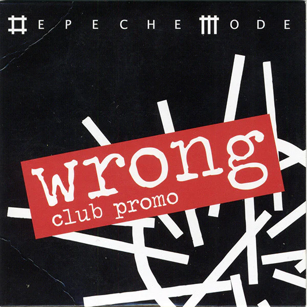 DEPECHE MODE, Wrong (Club Promo) (Mute; PCDBONG40, Europe 2009) CD VG/VG+