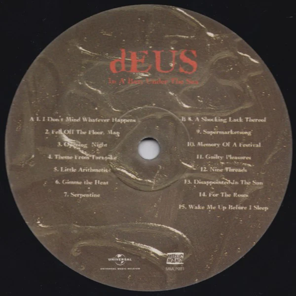 DEUS, In A Bar, Under The Sea (Music Mania; MMLP031, Benelux 2013 Reissue, Inner, 180 Gram Black Vinyl) LP VG+/EX - Image 3