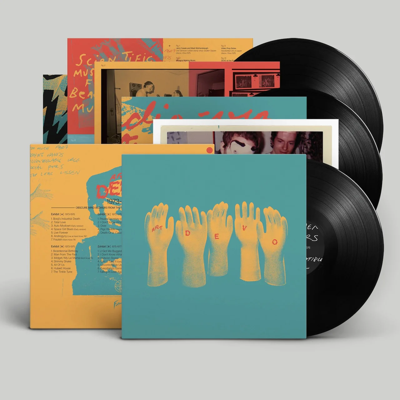 DEVO, Art Devo 1973-1977 (Futurismo; FTRSMO49D, Europe 2026 Reissue, Poster, Audio Viz Black Vinyl) 3xLP NEW/NEW - Image 2