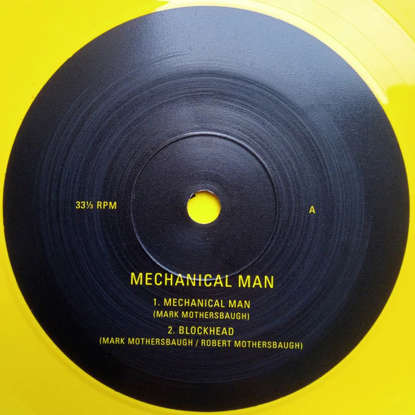 DEVO, Mechanical Man (Electronic Sound ; ES7103, UK 2023 Reissue, Picture Sleeve, Yellow Vinyl, No Magazine) 7" M/M - Image 3