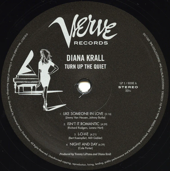 DIANA KRALL, Turn Up The Quiet (Verve Records; B0026480-01, Europe 2017, 2 Inners, One Side Blank) 2xLP EX/VG+ - Image 3