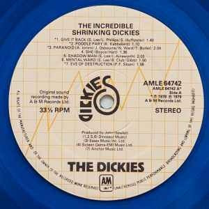 DICKIES, The Incredible Shrinking Dickies (A&M Records; AMLE 64742, UK 1979, Blue Transparent Vinyl) LP VG/G+ - Image 3