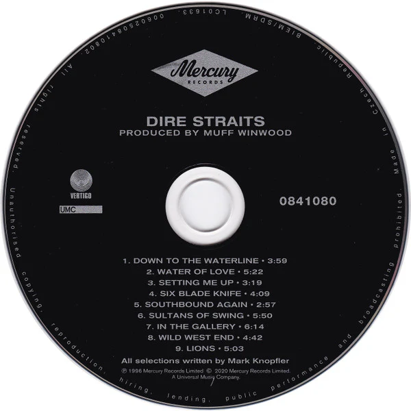DIRE STRAITS, The Studio Albums 1978 - 1991 (Mercury; 0839136, Europe 2020, Box Set) 6xCD EX/EX - Image 3