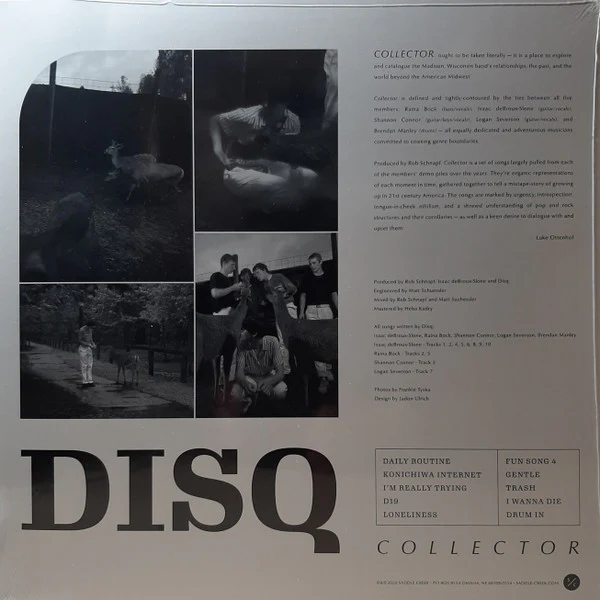 DISQ, Collector (Saddle Creek; LBJ-299, US 2020, Inner, Blue Vinyl), SALE - Up to 50% Off the Original Price LP VG+/VG+ - Image 2