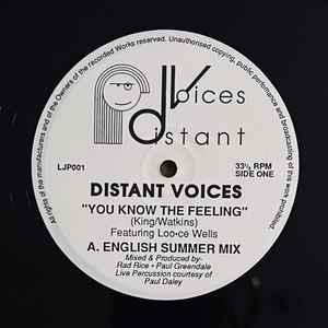 DISTANT VOICES, You Know The Feeling (Distant Voices; LJP001, UK 1992) 12" /VG+