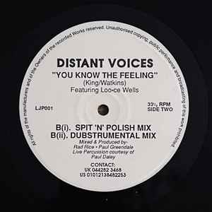 DISTANT VOICES, You Know The Feeling (Distant Voices; LJP001, UK 1992) 12" /VG+ - Image 2