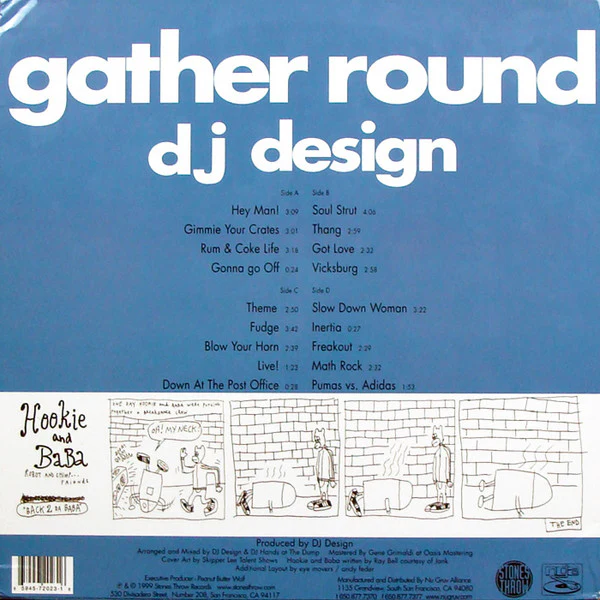 DJ DESIGN, Gather Round (Stones Throw Records; STH2023, US 2000, Picture Sleeve), SALE - Up to 50% Off the Original Price 2xLP VG/G+ - Image 2