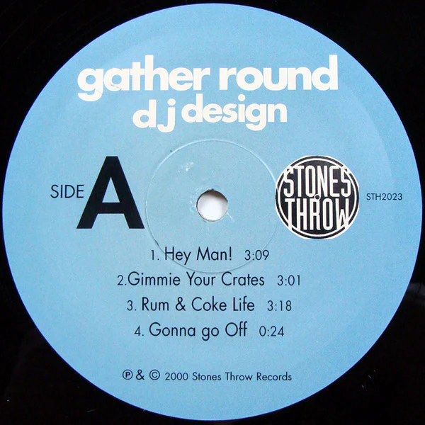 DJ DESIGN, Gather Round (Stones Throw Records; STH2023, US 2000, Picture Sleeve), SALE - Up to 50% Off the Original Price 2xLP VG/G+ - Image 3
