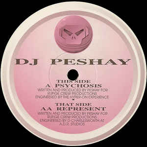 DJ PESHAY, Psychosis / Represent (Metalheadz; MET 002, UK 1994, Plain Sleeve) 12" /G+