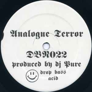 DJ PURE, Analogue Terror (Drop Bass Network  ; DBN022, US 1995, Company Sleeve) 12" /G+