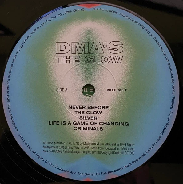 DMA'S, The Glow (Infectious Music; INFECT560LP, Australia 2020), SALE - Up to 50% Off the Original Price LP NEW/NEW - Image 3