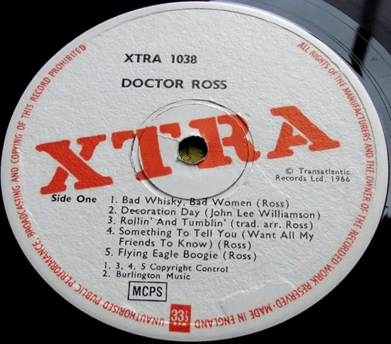 DOCTOR ROSS, Doctor Ross (XTRA; XTRA 1038, UK 1966, Laminated Front Sleeve), SALE - Up to 50% Off the Original Price LP VG/G+ - Image 3
