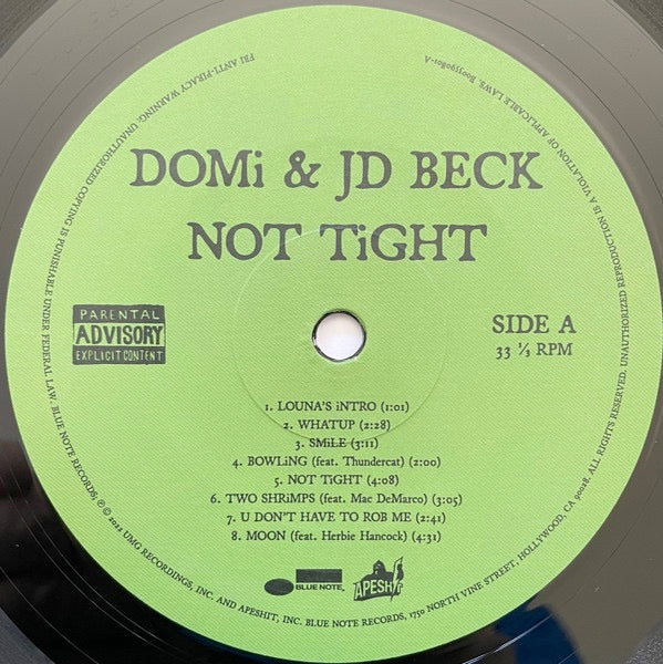 DOMI & JD BECK, Not Tight (Blue Note; 4590837, US 2022, Insert, 180 Gram Vinyl) LP NEW/NEW - Image 3