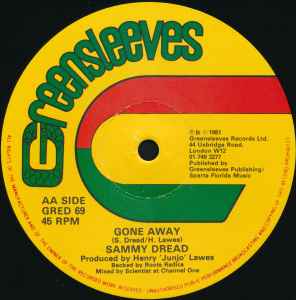 DON CARLOS & CAPTAIN SINBAD / SAMMY DREAD, I'm Not Crazy / Gone Away (Greensleeves Records; GRED 69, UK 1981, Company Sleeve) 12" VG/G+ - Image 3