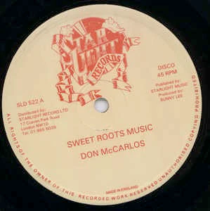 DON MCCARLOS / LORD SASSAFROST, Sweet Roots Music / Sweet Africa (Starlight; SLD 522, UK 1982, Plain Sleeve) 12" /G