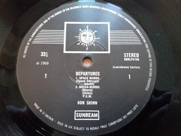 DON SHINN, Departures (Sunbeam Records; SBRLP5108, UK 2020 Reissue, Booklet, With 7") LP VG+/VG+ - Image 3
